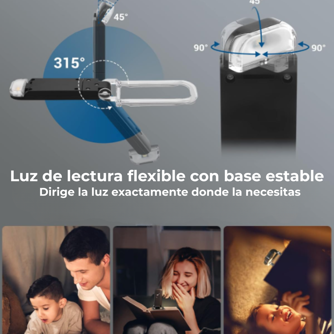 Luz de lectura sin molestias